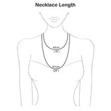 Silver Peacock Love Necklace (MF451P) by Gexist®