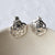 Silver Rose Stud Earrings (MD262E) by Gexist®