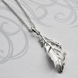 Silver Soft Feather Earrings (MF468E) by Gexist®