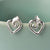Silver Spiral Heart Jewellery Set (MD260) by Gexist®