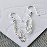 Silver Urban Spiral Earrings (ME356E) by Gexist®