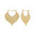 Spade heart earrings in Sterling Silver with yellow gold plating by Gexist®