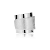 Spiral Ring in Sterling Silver with Brushed and Polished Finish by Gexist®