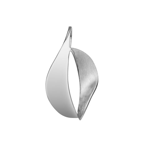 Sterling Silver Abstract Navette 2 Parts Pendant by Gexist®