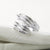 Sterling Silver Adjustable Feather Ring (ME435) by Gexist®