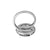 Sterling Silver Adjustable Ring with Edelweiss Button by Gexist®