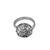 Sterling Silver Adjustable Ring with Edelweiss Button by Gexist®