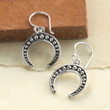 Sterling Silver Anatolia Moon Earrings (ML889) by Gexist®