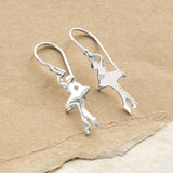 Sterling Silver Ballerina Earrings (MZB73E) by Gexist®