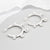 Sterling Silver Bauble Hoop Earrings (MBZ60) by Gexist®