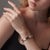 Sterling Silver Bicolor Bracelet Element with Mountain Pattern by Gexist®