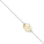 Sterling Silver Bicolor Bracelet with Alpine Flowers pattern by Gexist®