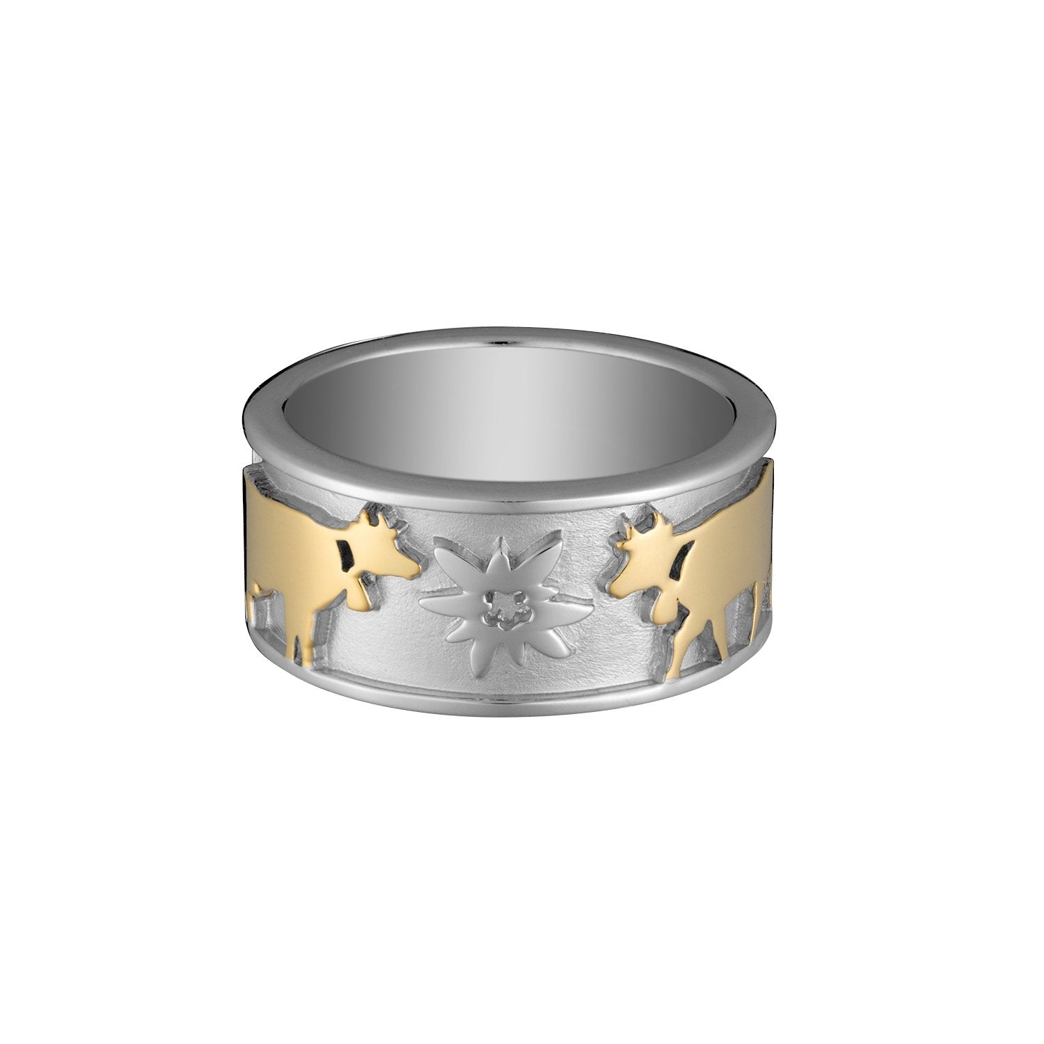 Cow wedding ring deals
