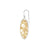Sterling Silver Bicolor Earrings with Alpine Flowers Pattern by Gexist®