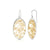 Sterling Silver Bicolor Earrings with Alpine Flowers Pattern by Gexist®