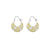 Sterling Silver Bicolor Earrings with Multi Edelweiss Pattern by Gexist®