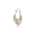 Sterling Silver Bicolor Earrings with Multi Edelweiss Pattern by Gexist®