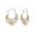 Sterling Silver Bicolor Earrings with Multi Edelweiss Pattern by Gexist®