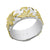 Sterling Silver Bicolor Edelweiss Ring by Gexist®