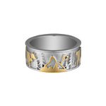 Sterling Silver Bicolor Matterhorn and Swiss Flag Ring by Gexist®
