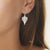 Sterling Silver Birch Leaf Earrings (MF498E-7) by Gexist®