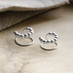 Sterling Silver Bobble Ear Cuffs (MZB86) by Gexist®