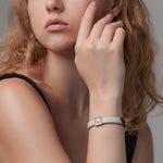 Sterling Silver Bracelet Element with Bell Pattern by Gexist®