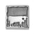Sterling Silver Bracelet Element with Cow Pattern by Gexist®