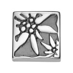 Sterling Silver Bracelet Element with Edelweiss Pattern by Gexist®
