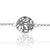 Sterling Silver Bracelet with filigree Edelweiss Pattern by Gexist®