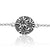 Sterling Silver Bracelet with flat profile Edelweiss Pattern by Gexist®