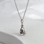 Sterling Silver Buddha Konasana Necklace (MQ1051) by Gexist®