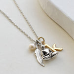 Sterling Silver Buddha Konasana Necklace (MQ1051) by Gexist®