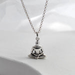 Sterling Silver Buddha Konasana Necklace (MQ1051) by Gexist®