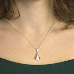 Sterling Silver Calla Lily Necklace (MB067P) by Gexist®