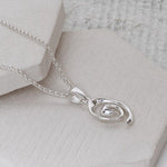 Sterling Silver Candy Curl Necklace (ME422P) by Gexist®
