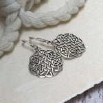 Sterling Silver Celtic Dara Knot Earrings (MC239) by Gexist®
