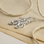Sterling Silver Celtic Oval Knot Earrings (ME486) by Gexist®