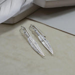 Sterling Silver Cheyenne Feather Earrings (MF510) by Gexist®
