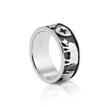 Sterling Silver Cow, Swiss flag, Edelweiss Ring by Gexist®