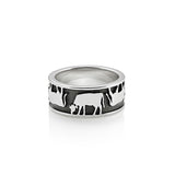 Sterling Silver Cow Vice Versa Ring by Gexist®