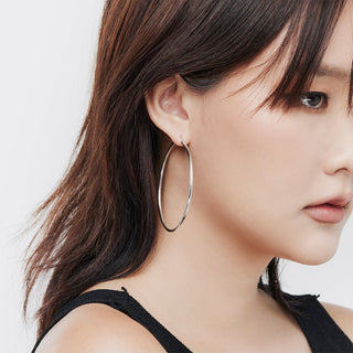 Sterling Silver Creole Earrings by Gexist®