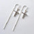 Sterling Silver Cross Earrings (ME362E) by Gexist®