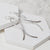 Sterling Silver Curved Ribbon Earrings (ME405E) by Gexist®