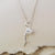 Sterling Silver Delicate Rose Necklace (MC204P) by Gexist®