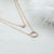 Sterling Silver Double Circle Pavé Necklace (MX1350) by Gexist®