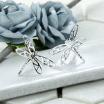 Sterling Silver Dragonfly Stud Earrings (MB143) by Gexist®