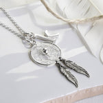 Sterling Silver Dream Catcher Necklace (MC251P) by Gexist®