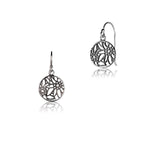 Sterling Silver Earring with filigree Edelweiss design by Gexist®