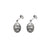 Sterling Silver Earrings with Poya Pattern by Gexist®